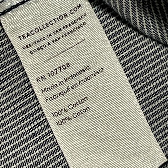 ~ TEA Baby 18-24 m Overalls/Dungarees Adjustable Stripe Blue Toddler Snaps 2 2yr - Picture 13 of 14